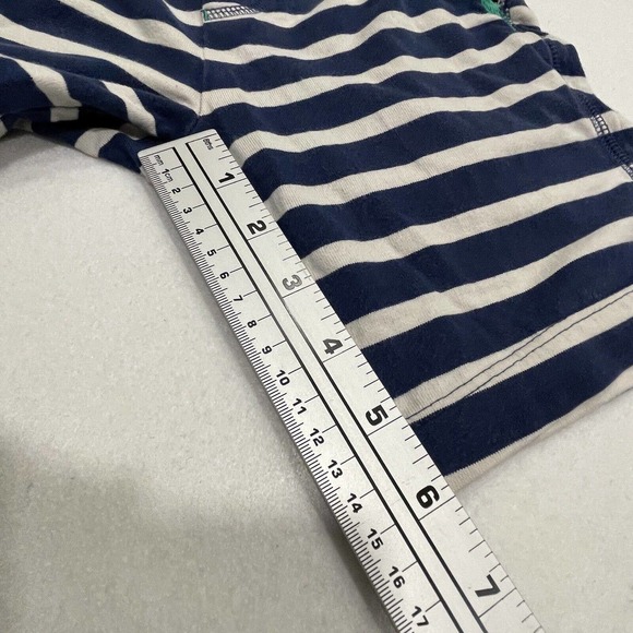 Mini Boden Boys Short Sleeves Shirt LOT Sz 6-7Y Blue Dogs Green Stripe shorts - Picture 8 of 9
